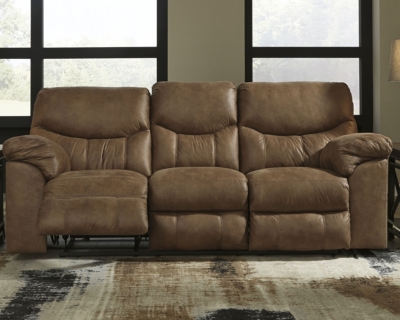 Boxberg Reclining Sofa, Bark, large