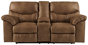 Boxberg Power Reclining Loveseat with Console, Bark, large