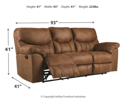 Boxberg Power Reclining Sofa, Bark, large