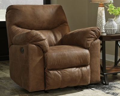 Boxberg Power Recliner, Bark, rollover