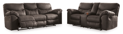 APG-33803-SL Boxberg Manual Reclining Sofa and Loveseat Set, Te sku APG-33803-SL