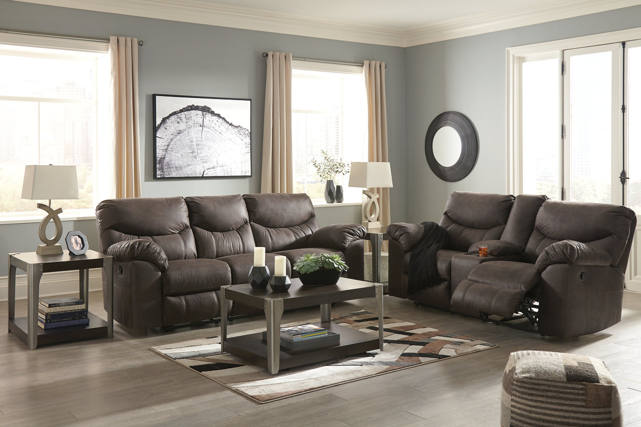 Boxberg Power Reclining Loveseat With Console Ashley Furniture