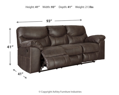 Boxberg Reclining Sofa, Teak, large