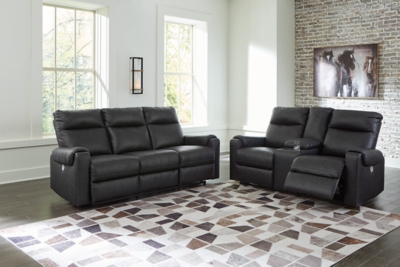 APG-3410587-2P Axtellton Sofa and Loveseat, Carbon sku APG-3410587-2P