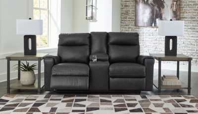 Axtellton Power Reclining Loveseat with Console, Carbon