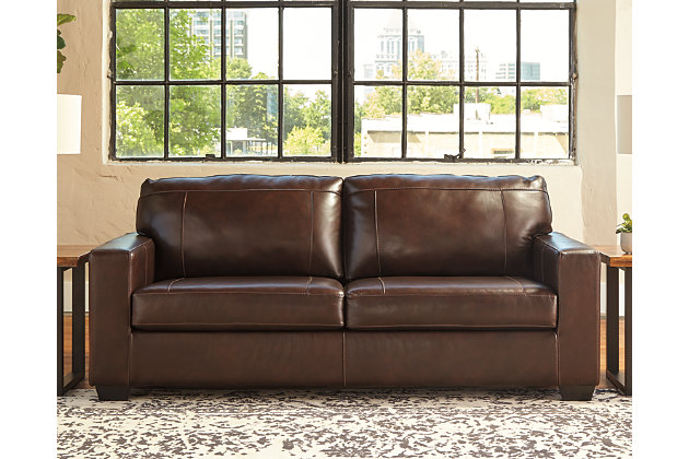 Morelos Sofa Ashley Furniture Home, Chocolate Brown Leather Sofa Bed