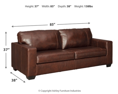 Morelos Sofa, Chocolate, large