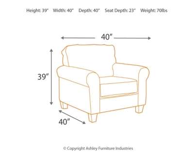 Aldy Chair, Pebble, large