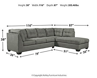 Pitkin 2-Piece Sectional with Chaise, , large