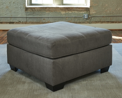 Pitkin Oversized Accent Ottoman, Slate