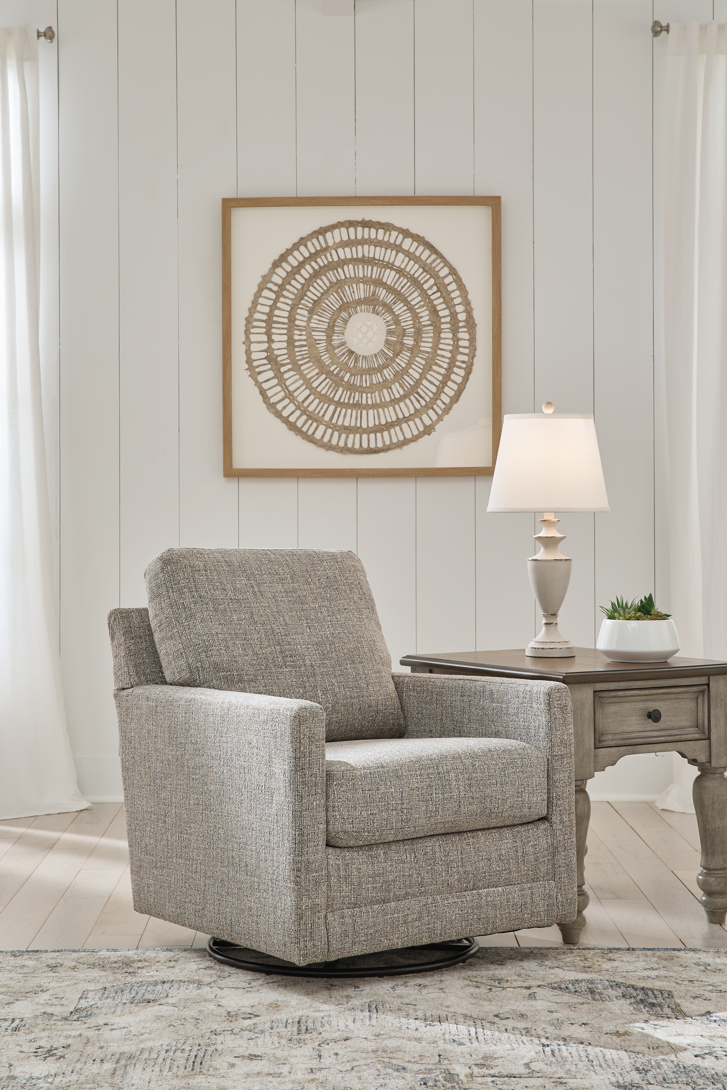 Swivel glider accent outlet chair