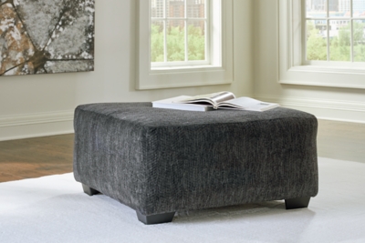 Biddeford Oversized Accent Ottoman, Shadow