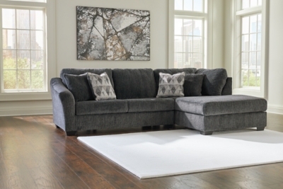 Biddeford 2-Piece Sectional with Chaise, Shadow