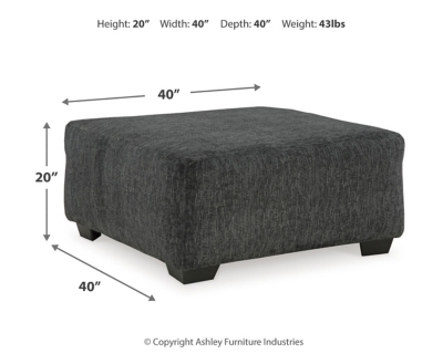 Biddeford Oversized Accent Ottoman, , large