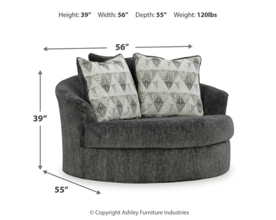 Ashley furniture best sale round swivel chair