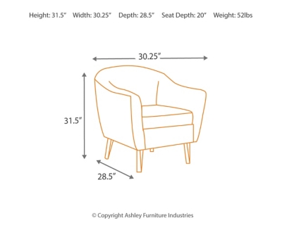 Klorey Chair, Charcoal, large