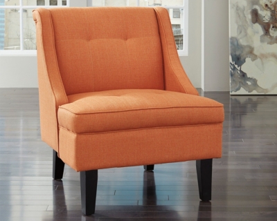 Clarinda Accent Chair, Orange, rollover