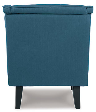 Clarinda is one part classic slipper chair, one part traditional wingback chair and 100 percent modern. Tapered legs, clean lines and subtle tufting add fashionable flair, while the deep seat and winged back offer cozy comfort.Corner-blocked frame | Attached back and seat cushions | High-resiliency foam cushions wrapped in thick poly fiber | Polyester upholstery | Exposed feet with faux wood finish | Excluded from promotional discounts and coupons | Estimated Assembly Time: 30 Minutes