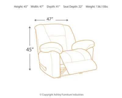 Nimmons Recliner, Taupe, large