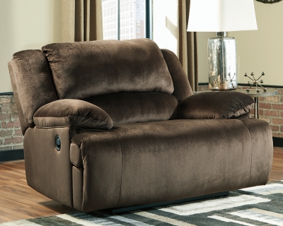 Clonmel Oversized Recliner, Chocolate, rollover