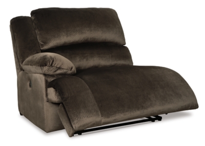 Large-scale comfort is yours with the Clonmel reclining power sectional. With supremely padded back, seat and arm cushions, it's the hero for ultimate relaxation. Microfiber upholstery is welcoming, soft and luxuriously covers the extra-wide seats. Recline back and kick up your feet to bolster your comfort level even more.Includes 3 pieces: armless chair, left-arm right-arm facing zero wall power recliner and right-arm facing press back sectional chaise | "Left-arm" and "right-arm" describe the position of the arm when you face the piece | Recliner with one-touch power control with adjustable positions; chaise with press-back/self-reclining motion | Corner-blocked frame with metal reinforced seat | Attached seats | High-resiliency foam cushions wrapped in thick poly fiber | Polyester upholstery | Power cord included; UL Listed | Estimated Assembly Time: 10 Minutes