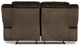 Large-scale comfort is yours with the Clonmel reclining power loveseat. With supremely padded back, seat and arm cushions, it's the hero for ultimate relaxation. Microfiber upholstery is welcoming, soft and luxuriously covers the extra-wide seats. Recline back and kick up your feet to bolster your comfort level even more.Polyester microfiber upholstery | Dual-sided recliner | Corner-blocked frame with metal reinforced seats | Attached backs and seat cushions | One-touch power controls with adjustable positions | High-resiliency foam cushions wrapped in thick poly fiber | Power cord included; UL Listed | Estimated Assembly Time: 15 Minutes