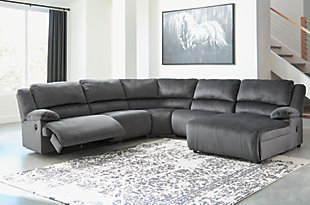 Clonmel 5-Piece Reclining Sectional with Chaise, , rollover