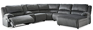 Clonmel 6-Piece Reclining Sectional with Chaise, , large