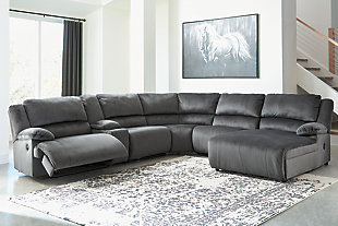 Clonmel 6-Piece Reclining Sectional with Chaise, , rollover