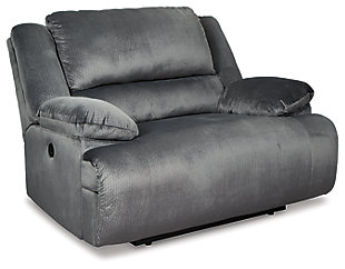 Clonmel Oversized Recliner, Charcoal, large