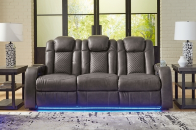 Fyne-Dyme Power Reclining Sofa, Shadow, rollover