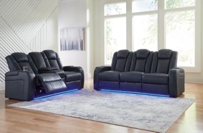 Fyne-Dyme Sofa and Loveseat, Sapphire