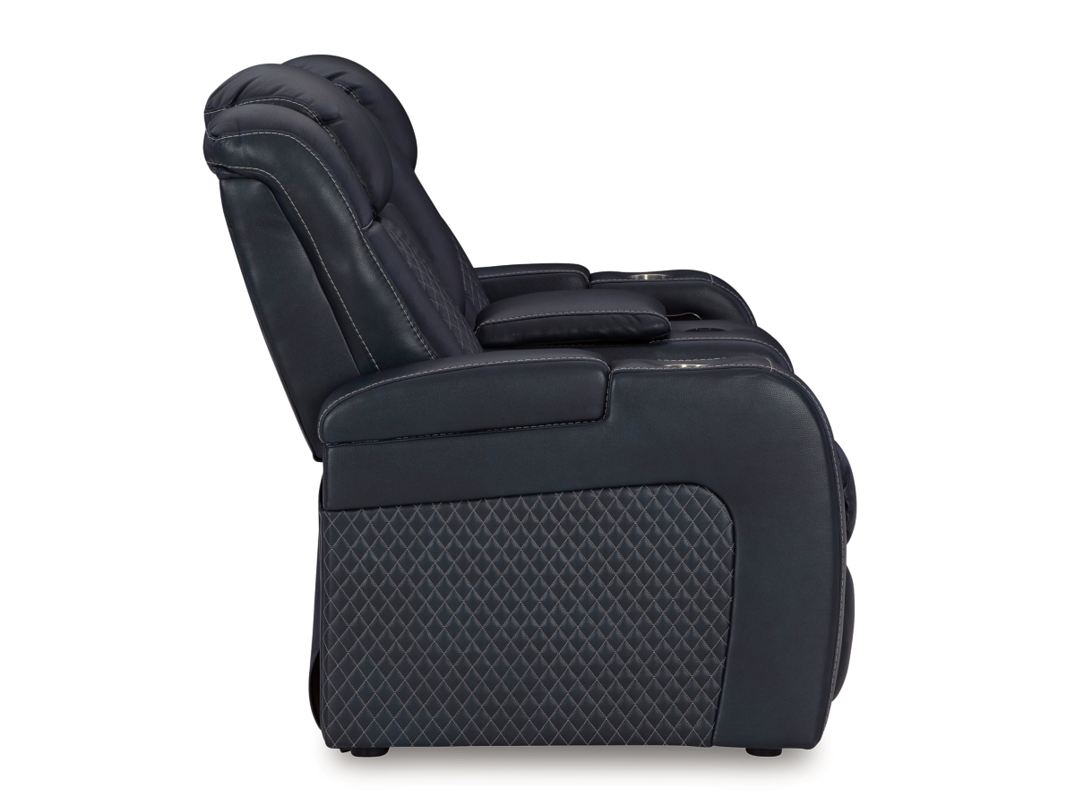 Fyne-Dyme Dual Power Reclining Loveseat with Console | Ashley