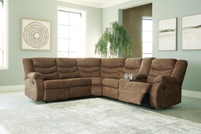 Partymate 2-Piece Reclining Sectional, Brindle, rollover