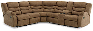 Partymate 2-Piece Reclining Sectional, Brindle, large