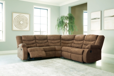 Partymate 2-Piece Manual Reclining Sectional, Brindle