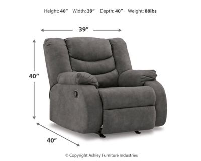 Partymate Recliner, Slate, large