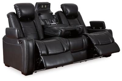 Party Time Power Reclining Sofa, Midnight, large