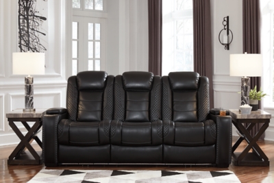 Party Time Power Reclining Sofa, Midnight, large