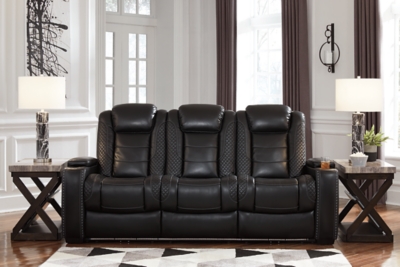 Party Time Dual Power Reclining Sofa, Midnight