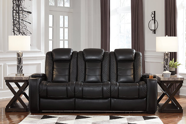 Party Time Dual Power Reclining Sofa, Ashley Furniture Leather Sofa And Loveseat