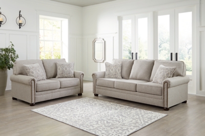 Gaelon Sofa and Loveseat, Dune