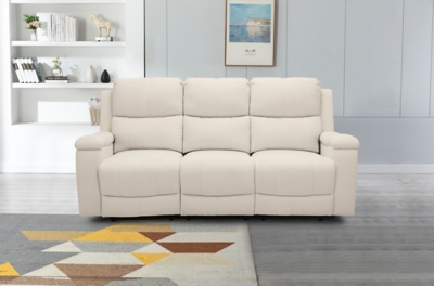 Marwood Reclining Sofa, Cream, rollover