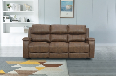 Marwood Reclining Sofa, Brown, large