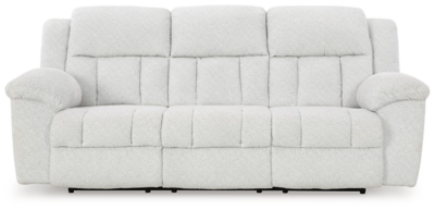 Frohn Reclining Sofa, Snow, large