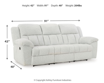 Frohn Reclining Sofa Dimensions