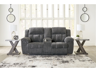 Frohn Manual Reclining Loveseat with Console