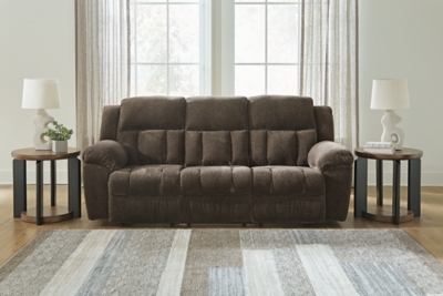 Frohn Reclining Sofa, Chocolate, rollover