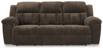 Frohn Reclining Sofa, Chocolate, large