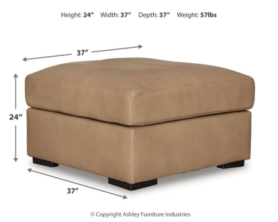Bandon Oversized Accent Ottoman Dimensions